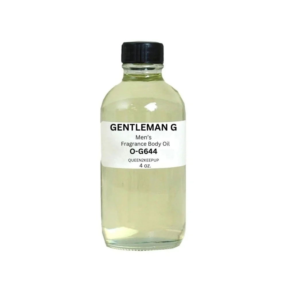 Gentleman G (Men) Body Oil 4 oz Fragrance All Natural Pure Uncut Scent
